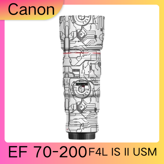 Lentes Canon EF70-200F4L IS II USM  - Pele câmera, adesivo câmera - com alta resistência a arranhões, à prova d'água e com design elegante.